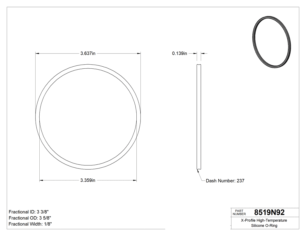 Technical drawing - 8519N92